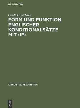 【预订】Form und Funktion englischer Konditionalsätze mit ›if‹ 9783484103382