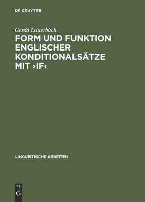 【预订】Form und Funktion englischer Konditionalsätze mit ›if‹ 9783484103382