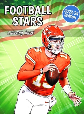 预订 Football Stars Coloring Book: The best players of the American footbal league: 9798861904810