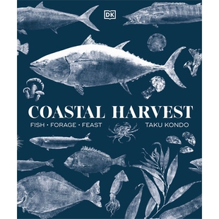 Fish Forage 沿海丰收 Coastal 9780744094572 Cookbook Harvest 预订 Feast