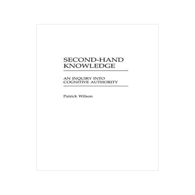 [预订]Second-Hand Knowledge 9780313237638