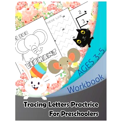 预订 Alphabet Tracing Paper Handwriting Practice for Kids Preschool Ages 3-5: A-Z Animal Coloring & Track These Line: La