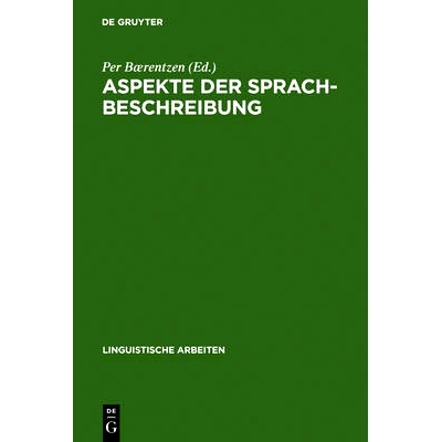 预订 Aspekte der Sprachbeschreibung: Akten des 29. Linguistischen Kolloquiums, Aarhus 1994: 9783484303423