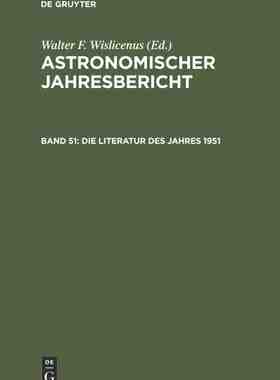 【预订】Die Literatur des Jahres 1951 9783112303504