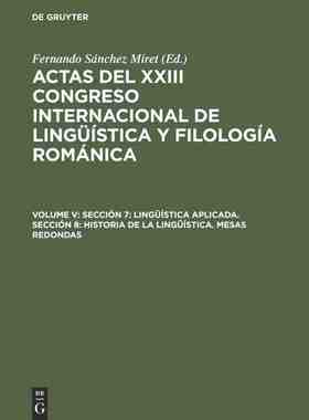 【预订】Sección 7: Lingüística aplicada. Sección 8: Historia de la ling 9783484503991