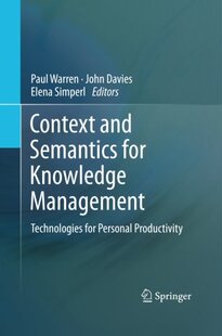 and Context Semantics for Management Knowledge 预订