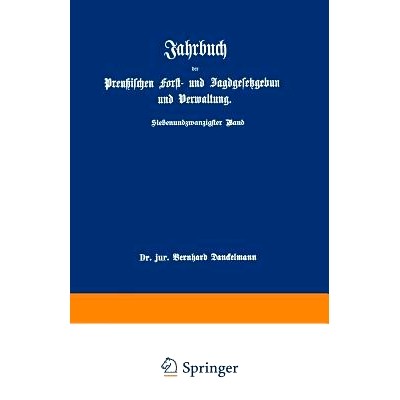 im Anschlu&szlig; an das Jahrbuch im Forst- u