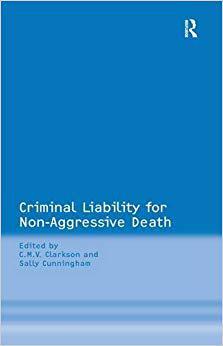 【预售】Criminal Liability for Non-Aggressive Death