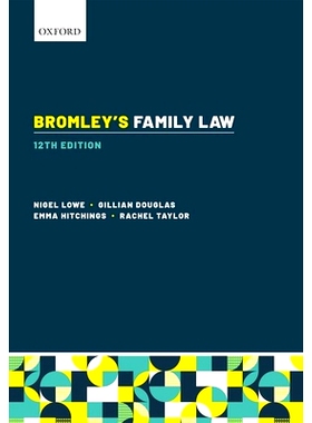 预订 Bromley’s Family Law 布罗姆利的家庭法: 9780198806691