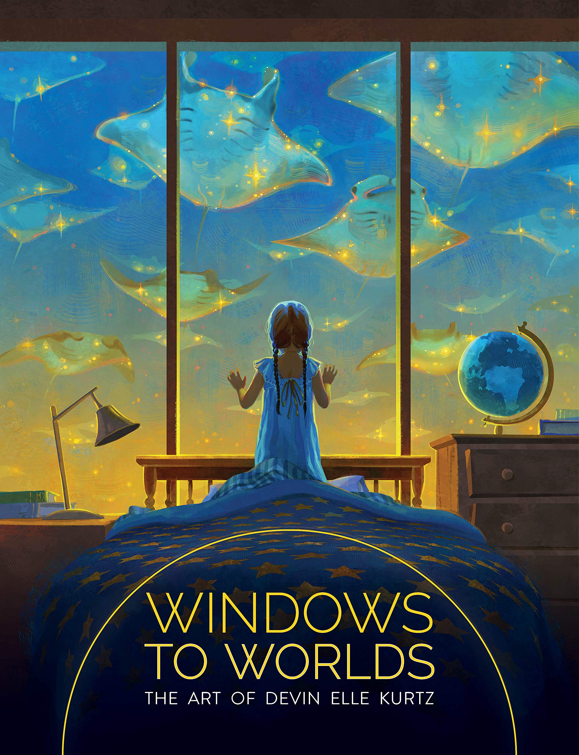 世界之窗 Devin Elle Kurtz的插画艺术 3dtotal 精装画册 英文原版 Windows to Worlds: The art of Devin Elle Kurtz