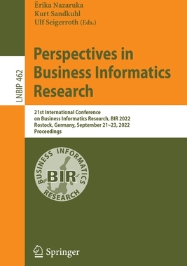 【预订】Perspectives in Business Informatics Research 9783031169465
