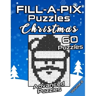 Brain and Advanced Holiday Grid for Christmas Logic Kids FILL Fun Adults Tease Mosaic 预订 Puzzles PIX