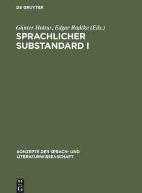 【预订】Sprachlicher Substandard I 9783484220362