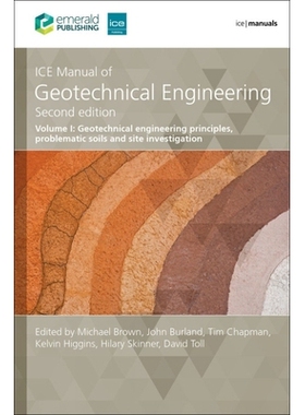 预订 ICE Manual of Geotechnical Engineering Volume 1: Geotechnical engineering principles, problematic soils and site in