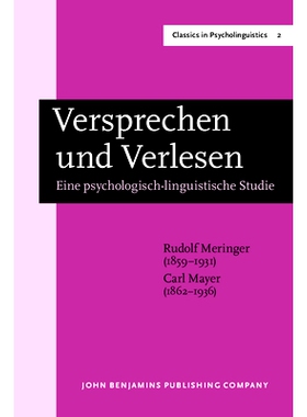 预订 Versprechen und Verlesen: Eine psychologisch-linguistische Studie. New edition.: 9789027209733