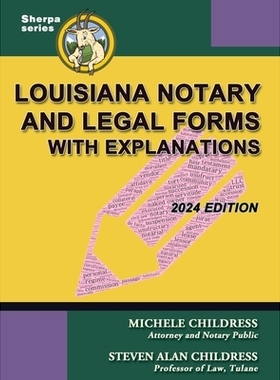 预订 Louisiana Notary and Legal Forms with Explanations: 2024 Edition: 9781610275088