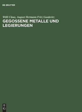 【预订】Gegossene Metalle und Legierungen 9783111140599