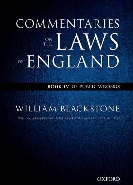 【预订】The Oxford Edition of Blackstone’s: Commentaries on the Laws of England