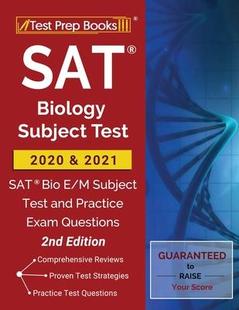 2021 Exam Bio Subject 2020 9781628458930 2nd Biology Test and Practice Questions SAT 预订