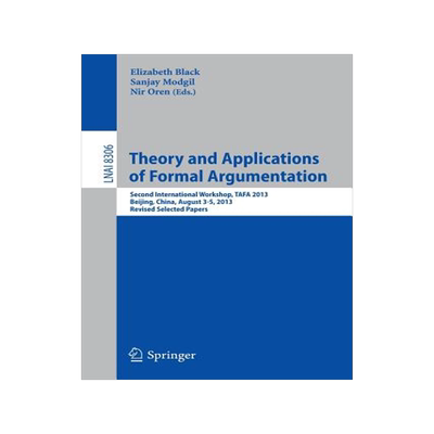 预订 Theory and Applications of Formal Argumentation