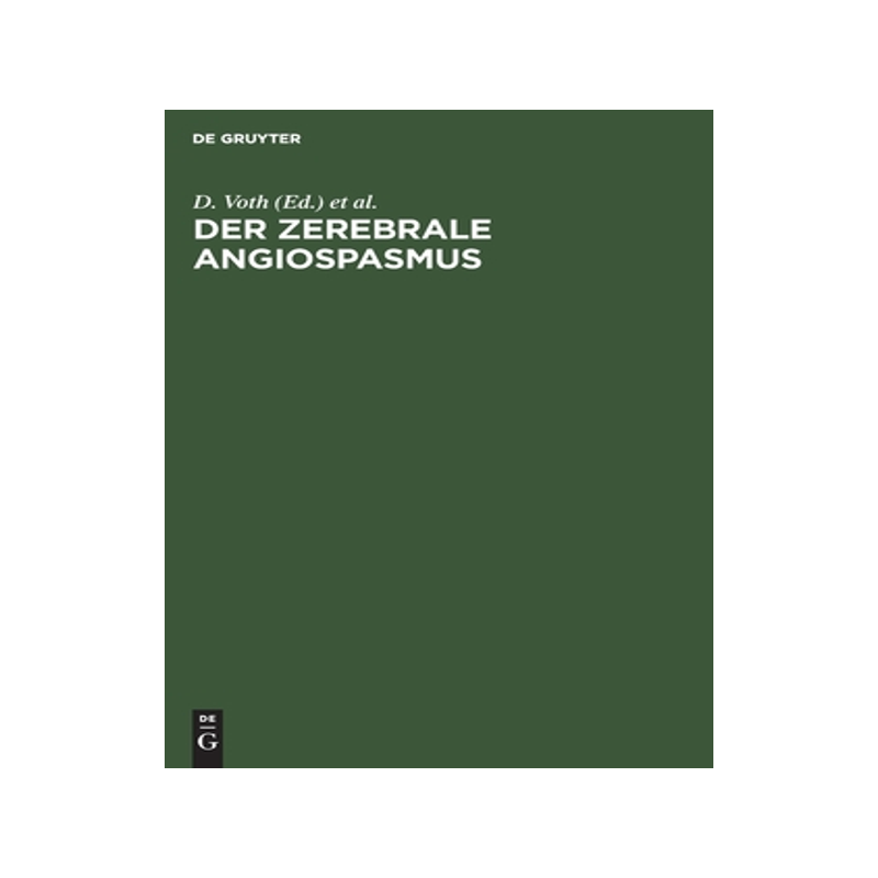 预订 Der zerebrale Angiospasmus