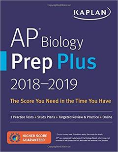 【预售】AP Biology Prep Plus 2018-2019: 2 Pr...