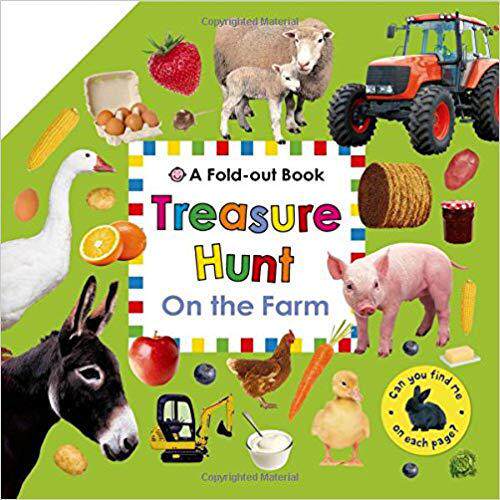 【预售】treasure hunt: on the farm: a fold-o.