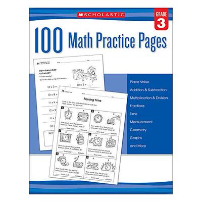 【预售】100 Math Practice Pages (Grade 3)