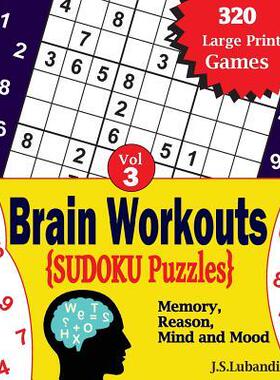 [预订]Brain Workouts SUDOKU(Numbered) Puzzles 9781545538487