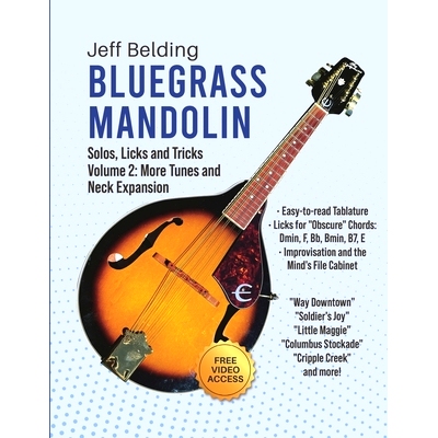 预订 Bluegrass Mandolin-Solos, Licks and Tricks: Volume 2: More Tunes and Neck Expansion: 9798327803596