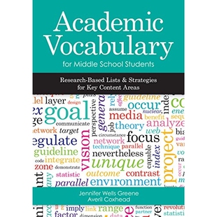 预订 Academic Vocabulary for Middle School Students: Research-Based Lists and Strategies for Key Content Areas 中学生学