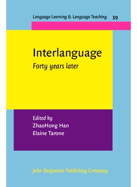 预订 Interlanguage. Forty years later. 中介语言：四十年之后: 9789027213198