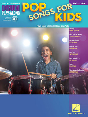 【预订】pop songs for kids: drum play-along volume 53