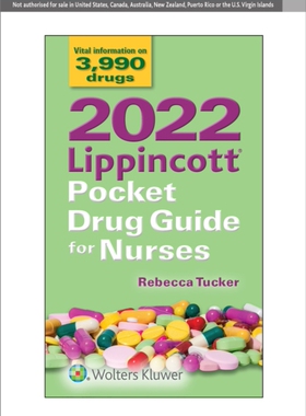 【预订】2022 Lippincott Pocket Drug Guide for Nurses, International Edition 9781975183233