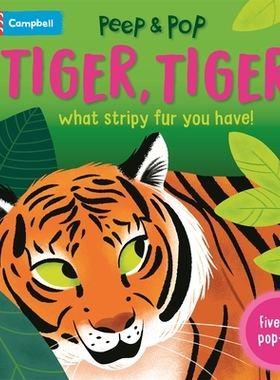 预订 Tiger, Tiger, What Stripy Fur You Have!: With Five Pop-ups! 老虎，老虎，你这条纹皮毛真漂亮！：附赠五个弹出窗口！: 9