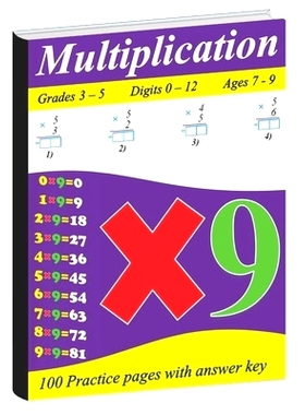 预订 Multiplication For Kids (Ages 7-9, Digits 0-12): 100 Practice Pages With Answer Key: 9798357426512