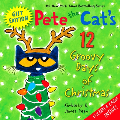 预订 Pete the Cat’s 12 Groovy Days of Christmas Gift Edition: Includes Stickers and Holiday Cards! a Christmas Holiday
