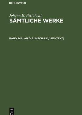 【预订】An die Unschuld, 1815 (Text) 9783110154764