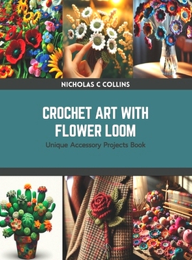 预订 Crochet Art with Flower Loom: Unique Accessory Projects Book: 9798875622991