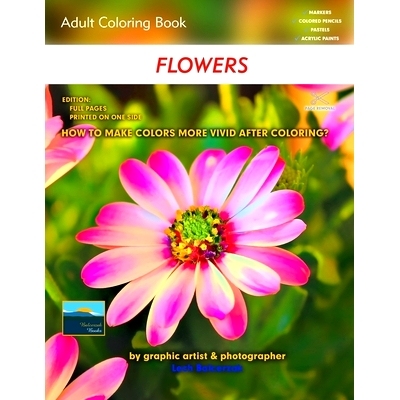 预订 Adult Coloring Book Flowers: Edition: Full pages