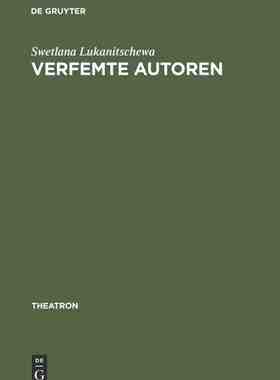 【预订】Verfemte Autoren 9783484660403