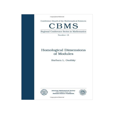 [预订]Homological Dimensions of Modules 9780821816622