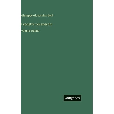 预订 I sonetti romaneschi: Volume Quinto: 9783563944714