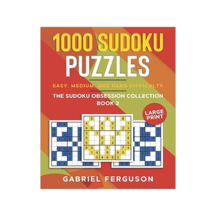 [预订]1000 Sudoku Puzzles Easy, Medium and Hard difficulty Large Print: The Sudoku obsession collection Bo 9798744838065
