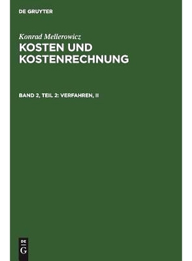 预订 Verfahren, II: Kalkulation und Auswertung der Kostenrechnung und Betriebsabrechnung: 9783111245096