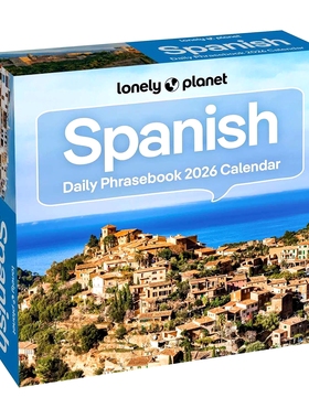 现货 孤独星球 西班牙语短语2026年台历 英文原版 每天一页 进口日历 Lonely Planet: Spanish Phrasebook Day-to-Day Calendar