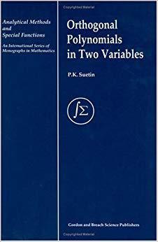 【预售】Orthogonal Polynomials in Two Variables
