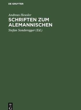 【预订】Schriften zum Alemannischen 9783111188256