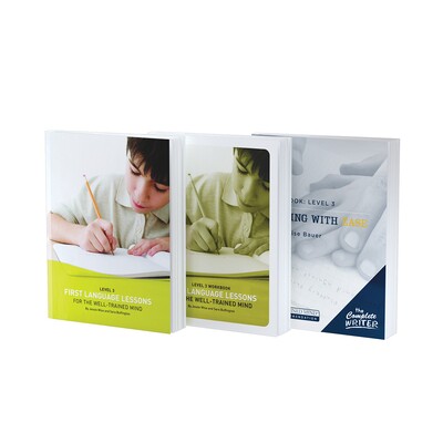预订 Third Grade Writing and Grammar Bundle: Combining Writing With Ease and First Language Lessons 三年级写作和语法捆绑