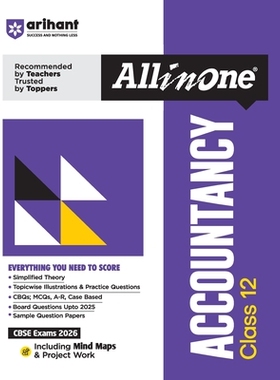 预订 AIO CBSE Accountancy 12th: 9789368401643